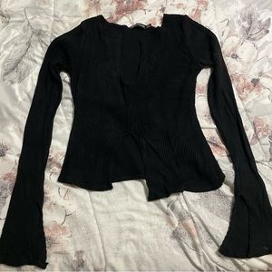 Long sleeve black top